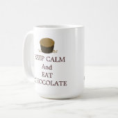 Blijf Kalmpjes en Eet Chocolade Koffiemok (Voorkant links)