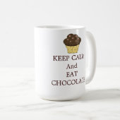 Blijf Kalmpjes en Eet Chocolade Koffiemok (Voorkant rechts)