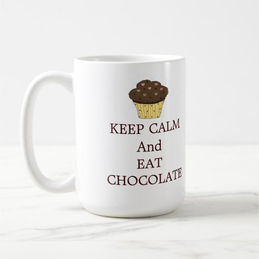 Blijf Kalmpjes en Eet Chocolade Koffiemok (Links)