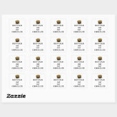 Blijf Kalmpjes en Eet Chocolade Vierkante Sticker (Vel)