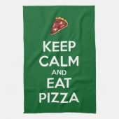 Blijf Kalmpjes en Eet Pizza 2 Theedoek (Verticaal)