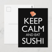 Blijf Kalmpjes En Eet Sushi Briefkaart (Voorkant / Achterkant)