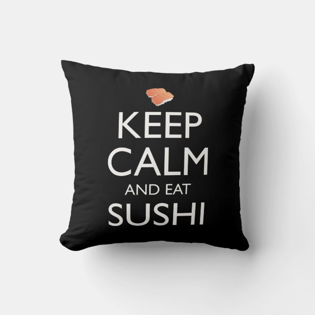 Blijf Kalmpjes En Eet Sushi Kussen (Voorkant)
