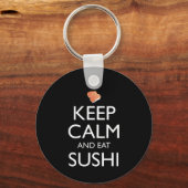Blijf Kalmpjes En Eet Sushi Sleutelhanger (Achterkant)