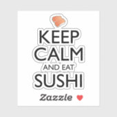 Blijf Kalmpjes En Eet Sushi Sticker (Vel)