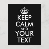 Blijf Kalmpjes en Ga Door - Maak Je Eigen Flyer (Achterkant)