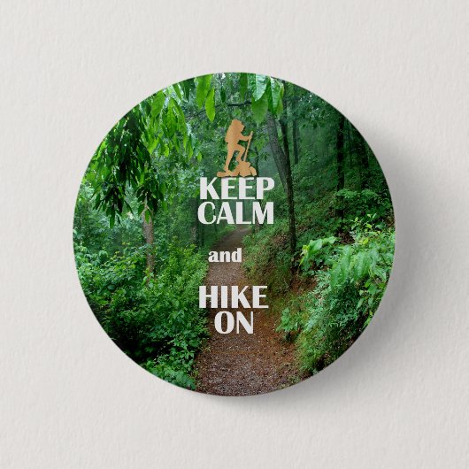 Blijf Kalmpjes en Ga Op Pad Ronde Button 5,7 Cm (Voorkant)