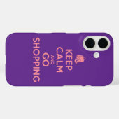 Blijf Kalmpjes en Ga Winkelen Case-Mate iPhone Case (Achterkant (horizontaal))
