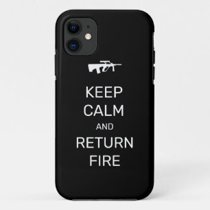 Blijf Kalmpjes en Geef Terug Vuur Case-Mate iPhone Case