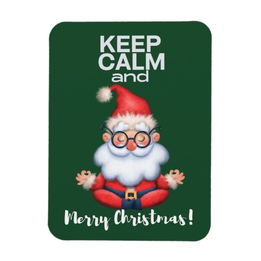 Blijf Kalmpjes en Prettig Kerstfeest Magneet (Verticaal)