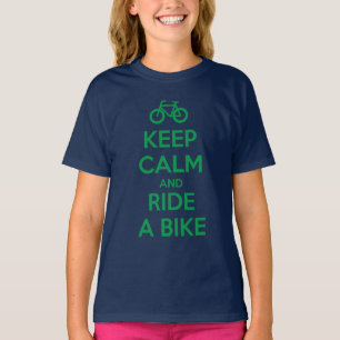 Blijf Kalmpjes en Rijd op een Fiets T-shirt