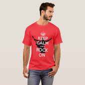 Blijf Kalmpjes en Rock Door T-shirt (Voorkant volledig)