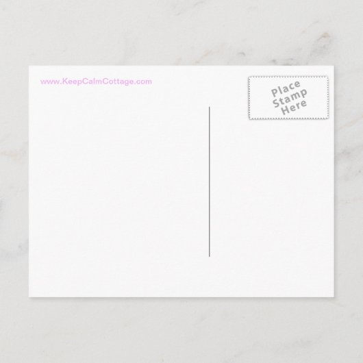 Blijf Kalmpjes en Sla de Datum Op Roze Aankondigingskaart (Achterkant)