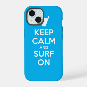 Blijf Kalmpjes en Surf Er Op iPhone 15 Case