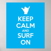 Blijf Kalmpjes en Surf Er Op Poster (Voorkant)