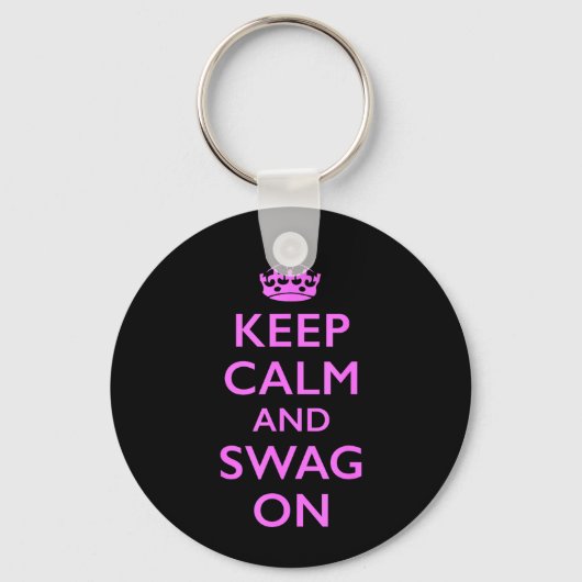 Blijf Kalmpjes en Swag Aan Sleutelhanger (Voorkant)