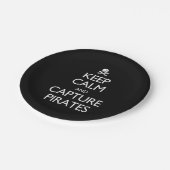 Blijf Kalmpjes en Vang Piraten Papieren Bordje (Gekanteld)