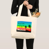 Blijf Kalmpjes Grote Tote Bag (Voorkant (product))