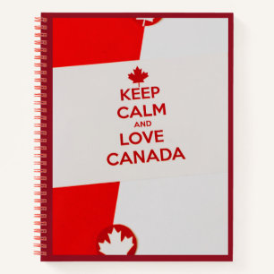 Blijf Kalverliefd Canada Patriottisch Esdoornblad Notitieboek