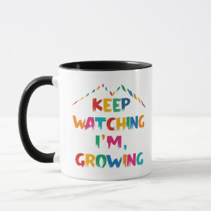 Blijf kijken Ik groei - Motivatie quote Mok