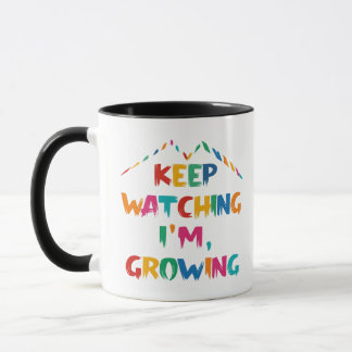 Blijf kijken Ik groei - Motivatie quote Mok