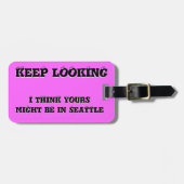 Blijf kijken wat je kunt doen bagagelabel (Voorkant horizontaal)