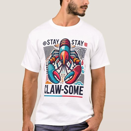Blijf klauw wat kreeft t-shirt (Voorkant)