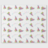 Blijf kleurrijk Stropdas-kleurstof high-top sneake Cadeaupapier (Vlak)