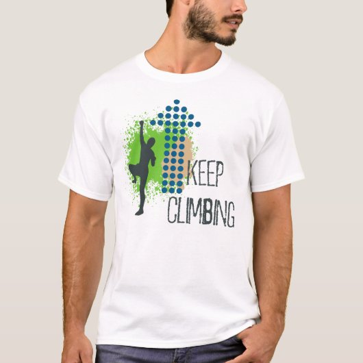 Blijf klimmen t-shirt (Voorkant)