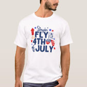 Blijf Koel 4 Juli T-shirt - Cool Custom T-shirt (Voorkant)