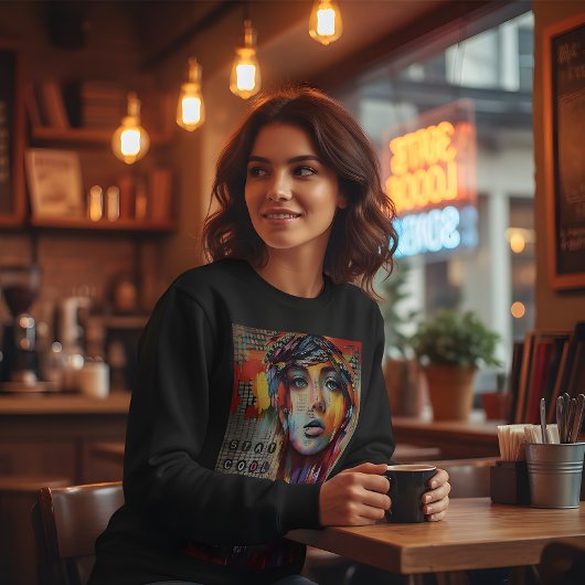 Blijf Koel Abstract Portret Sweatshirt