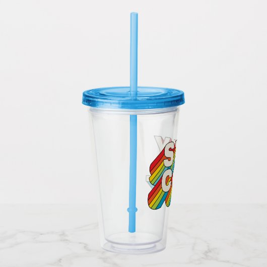 Blijf koel acryl drinkbeker (Rechts)