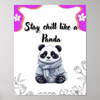 Blijf koel als een panda - Schattigee Kawaii Panda