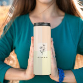Blijf koel Bloemen Monogram Tumbler, Terug naar sc Thermosbeker