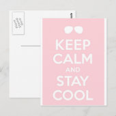 Blijf koel briefkaart (Voorkant / Achterkant)