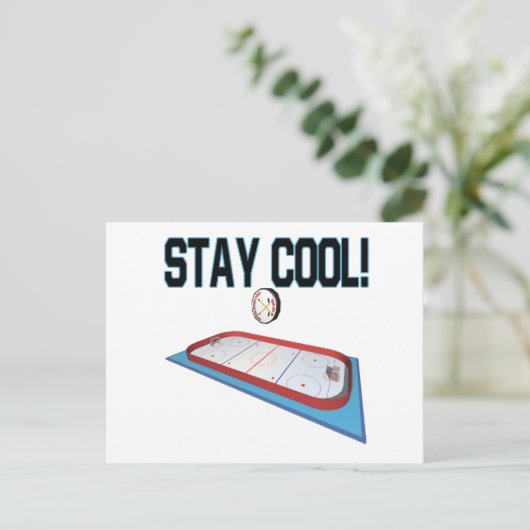 Blijf koel briefkaart (Staand voorkant)