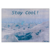 Blijf koel Decoratieve Glas Snijplank (Voorkant)