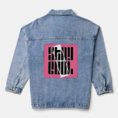 Blijf koel denim jacket (Achterkant)