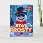 Blijf Koel Dit Kerstseizoen Kaart (Voorkant)