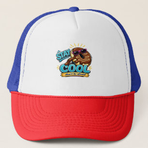 Blijf Koel Donut Grappige doppen ontwerp Trucker Pet