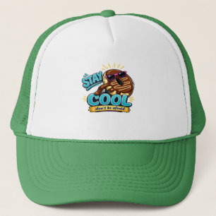 Blijf Koel Donut Grappige doppen ontwerp Trucker Pet