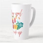 Blijf koel drink omhoog Latte Mok (Rechterhoek)
