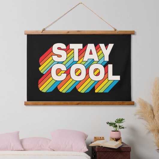 Blijf koel hangend wandkleed (Slaapkamer)