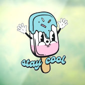 Blijf Koel Ijs Raamsticker (Vel 3)
