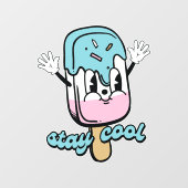 Blijf Koel Ijs Raamsticker (Vel)