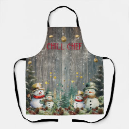 Blijf koel in de keuken: Snowman 'Chill Chef' Schort