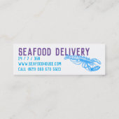 Blijf koel Kaarten paars blauw Mini Visitekaartje (Achterkant)