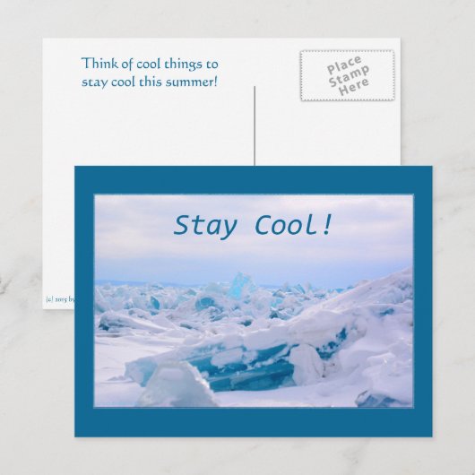 Blijf koel na de Kaart (Voorkant / Achterkant)
