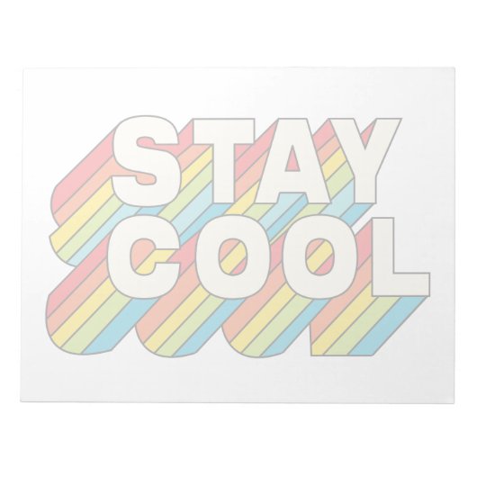 Blijf koel notitieblok (Voorkant)