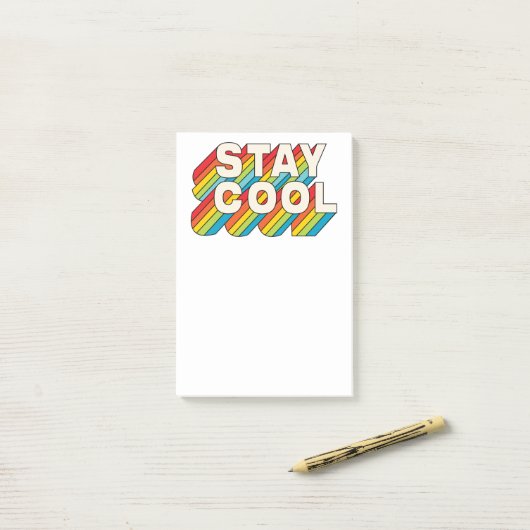 Blijf koel post-it® notes (Op bureau)